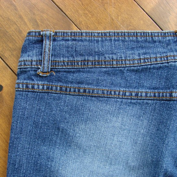 Vintage Y2K 90s Bongo Flare Jeans Wide Leg Festival Boho Hippie Sz 13 Waist 37 - Picture 14 of 14